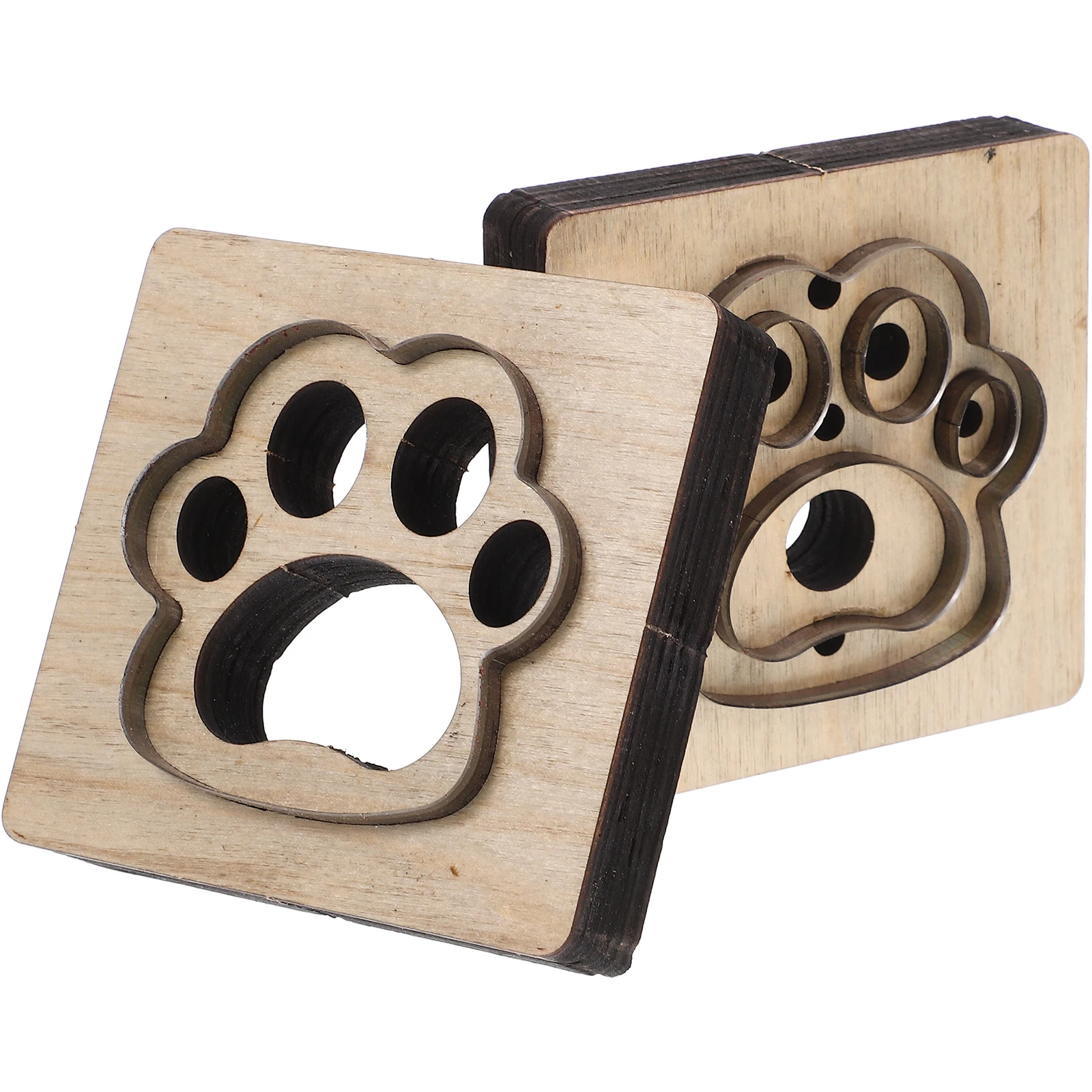 

Cat Paw Mold Craft Cutting Die Thick Wooden Base Versatile DIY Strap Template Storage Container Organizer