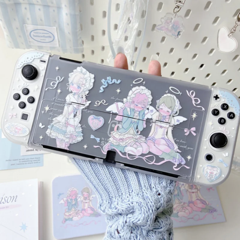 Funda Protectora Rígida para Switch 2 Oled NS1 con Diseño de Anime Lolita, Carcasa para Controles Joy Con, para Gamers Femeninas