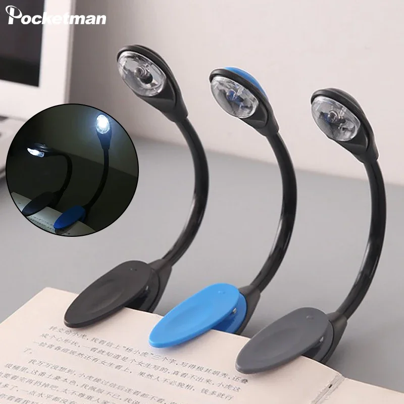 Portable LED Book Lights Adjustable Clip Night Light Desk Lamp Eye Protection Reading Lamps Reading Light with Battery