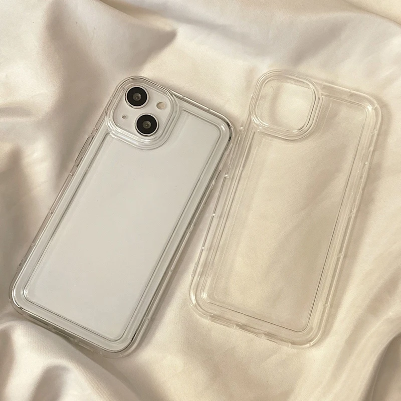 Transparent Silicone Case For Samsung Galaxy S25 Ultra S24 S23 FE S22 Plus S21 S20 A73 A71 A56 A55 A54 A52 Soft Shockproof Cover