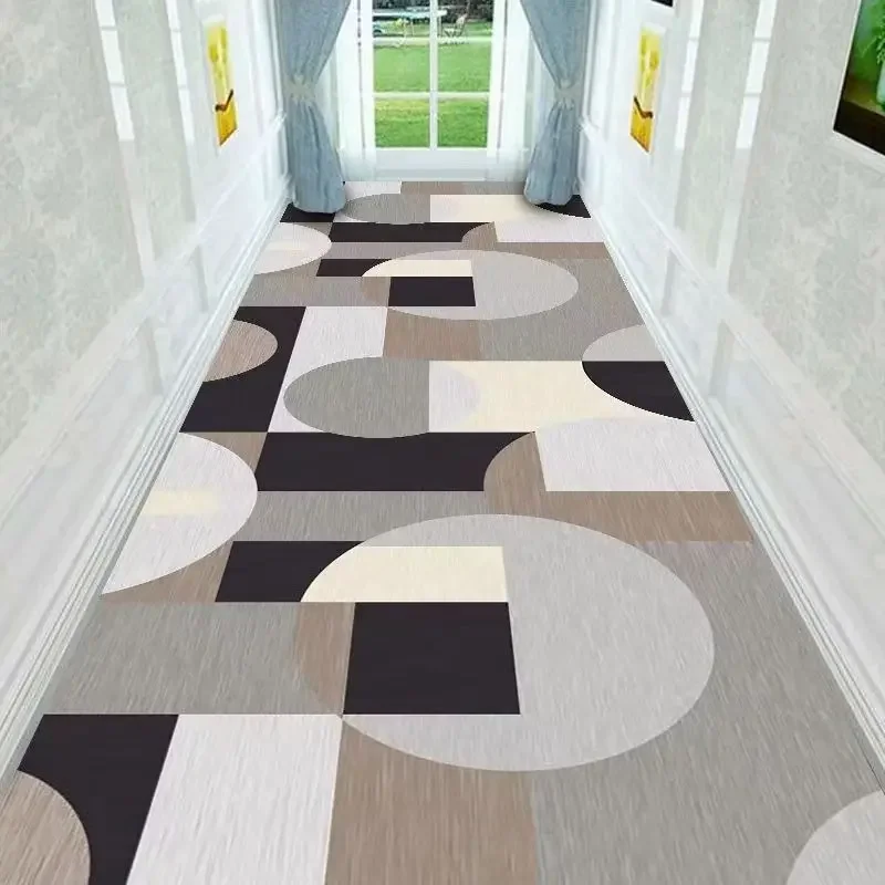 3D Carpet Doorway Corridor 2M/3M Carpet nordic rug Aisle Long Corridor hallway Home Floor Mat Commercial Hotel Carpet Geometry