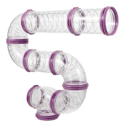 Hamster Cage Accessories Tube Kit External Clear Connector Pet Supplies DIY Tunnel Tubes