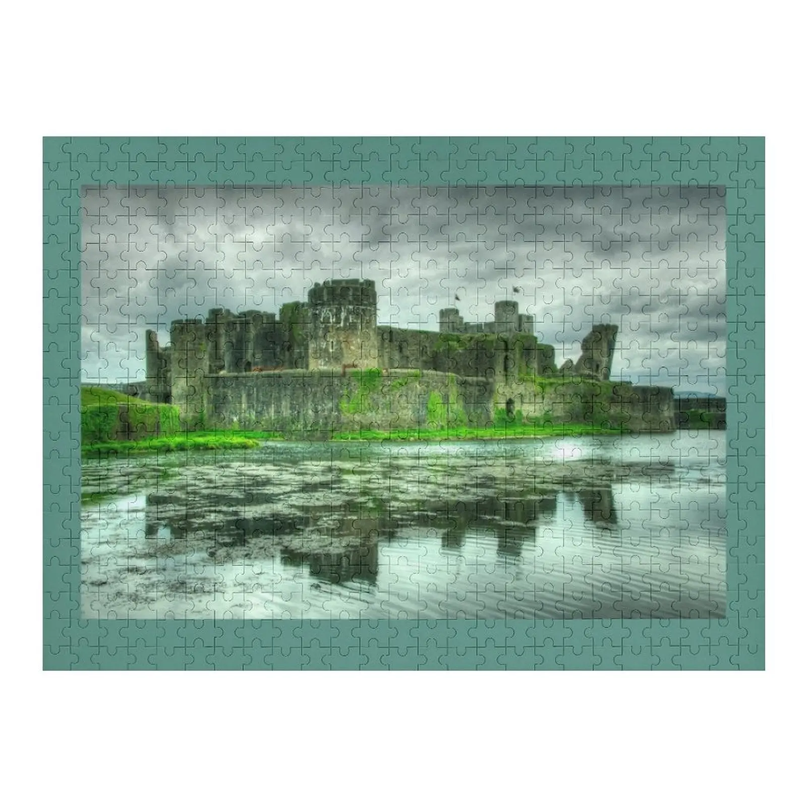 

Caerphilly Castle Jigsaw Puzzle Personalized Wooden Name Personalized Baby Object Toys For Children Puzzle