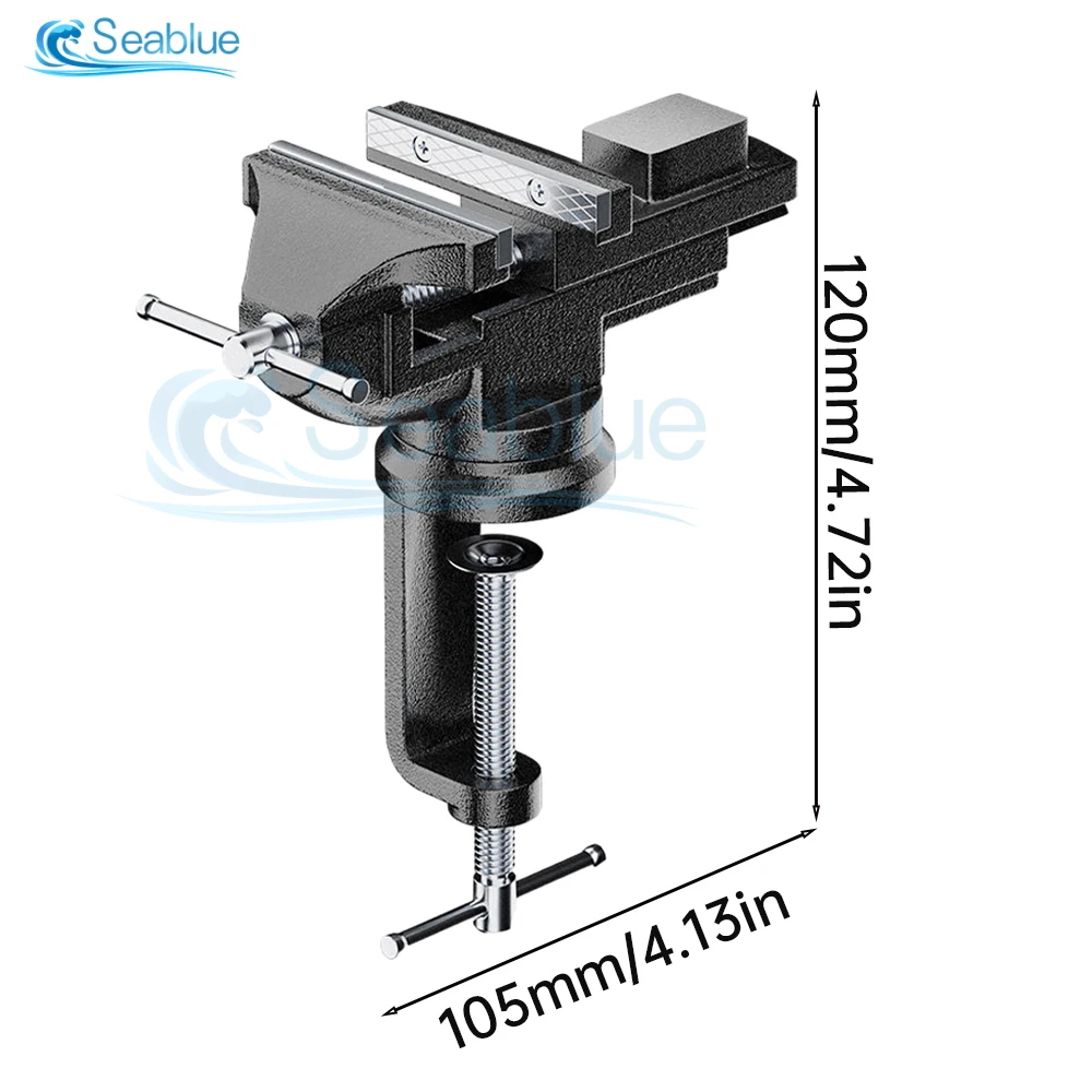 35/50MM Aluminium Alloy Table Bench Clamp Table Screw Vise for Craft Mold Fixed Repair Toolmini Vise Multifunctional Bench Vise