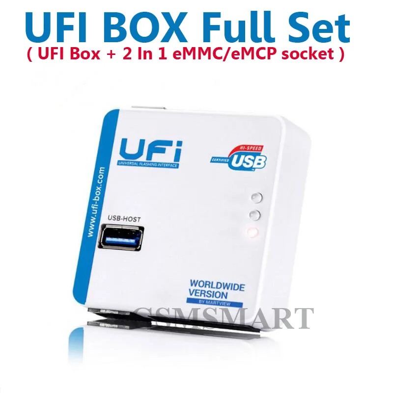 2023 original UFI Box full set / Ufi Box + EMMC SOCKET Support FBGA 153/169/162/186/221/254 ful EMMC Service Tool