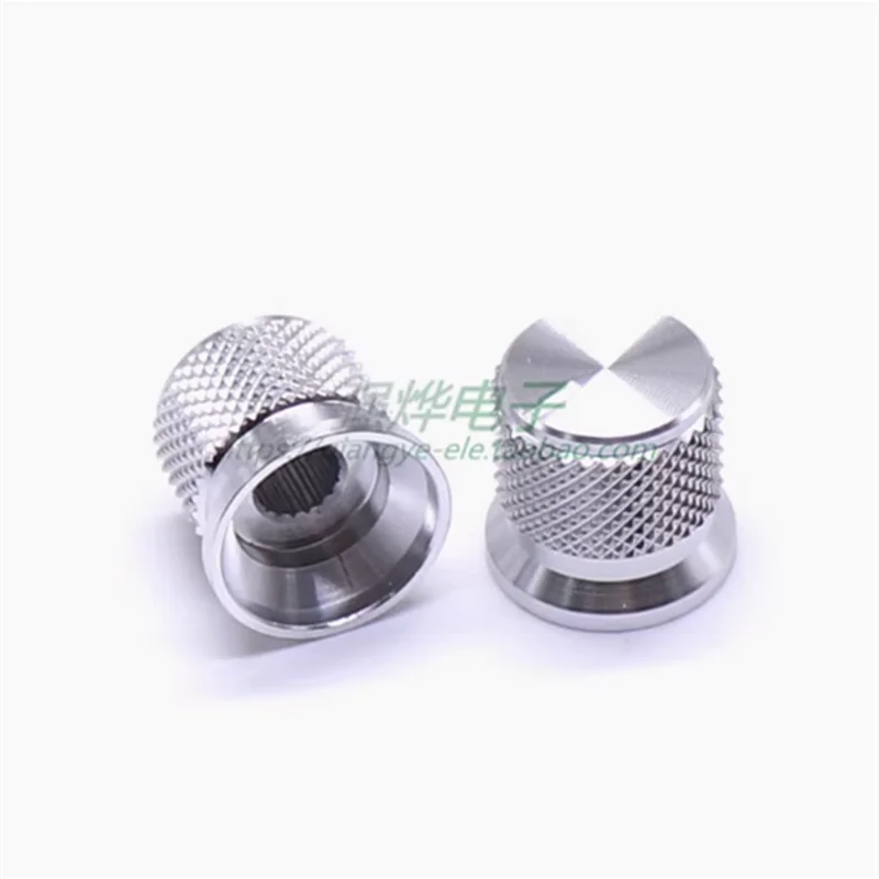 Bouton de potentiomètre de volume amplificateur audio HIFI, arbre à fleurs solide entièrement en aluminium, argent, noir, or, diamètre 17mm recommandé, 16mm