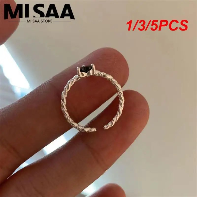 1/3/5PCS Personalized Ring Comfortable To Wear Easy Concave Shape One Size Fits All Best Seller Alloy Must Have