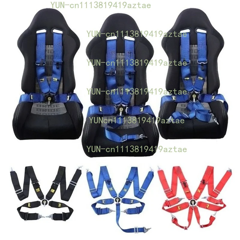 New 4 Point Racing Harness Quick Release Universal Car Modified Seat Belt For Sim Racing Gaming
