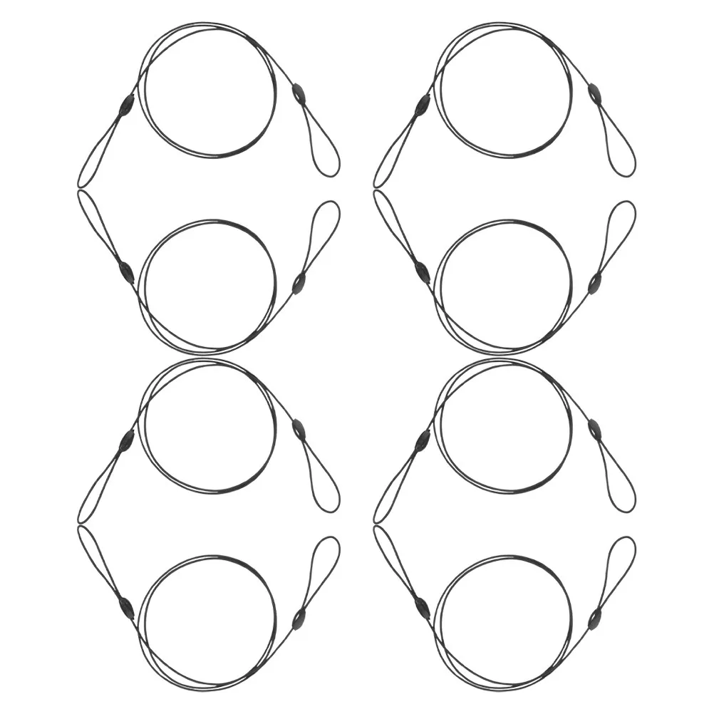 8Pcs Elastic Lanyard Badge Holder Multifunction Retractable Spring Cord for Stylus Pens Mask Clips Anti Lost Tether Strap