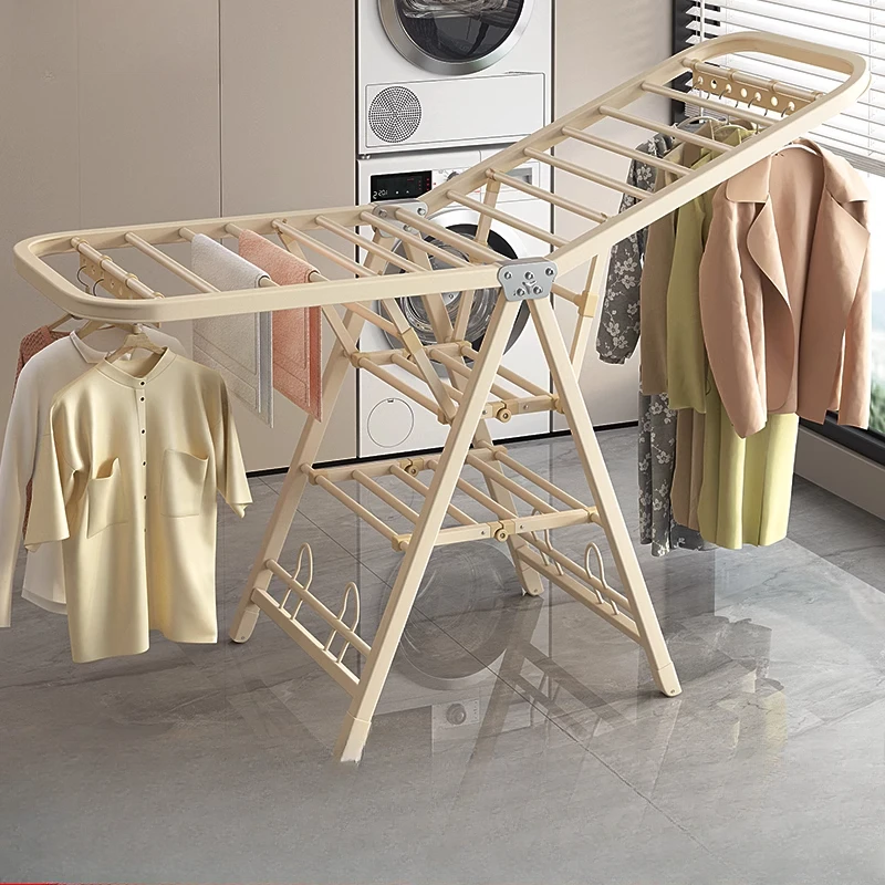 

Thickened drying rack Floor-to-ceiling indoor and outdoor home vertical balcony Hanging clothes hat rack Drying quilt