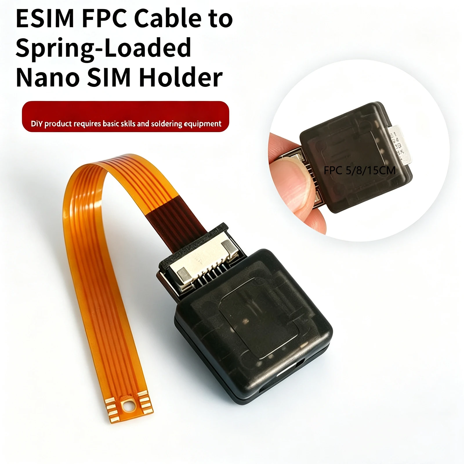 Cell Phone IC Card Activation Tool Nano SIM Card Eject Converter Card Expansion Adapter Nano SIM FPC 15cm Flex Cable Cable