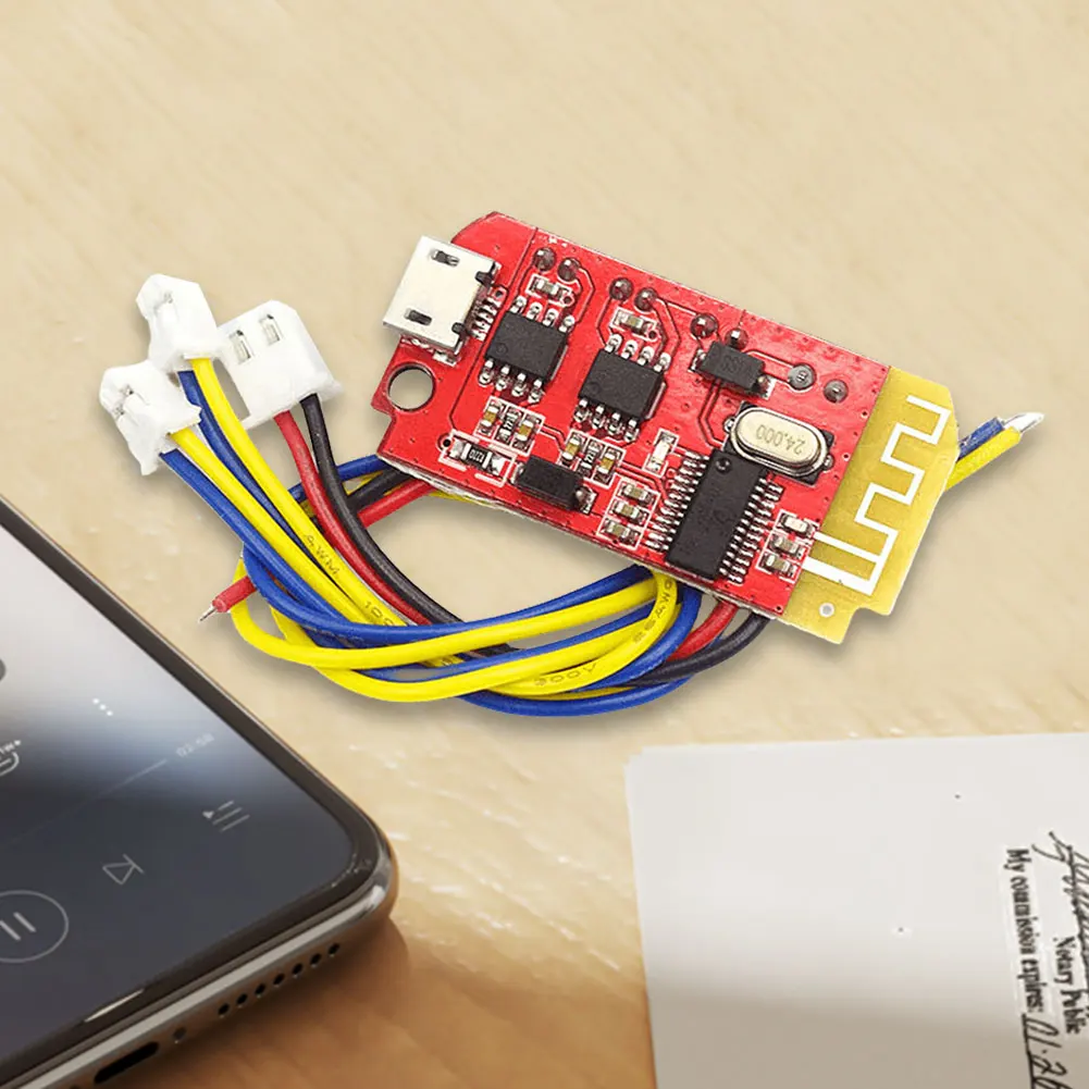 Placa amplificadora de potência estéreo ct14 micro 4.2, módulo 5vf 5w + 5w, placa amplificadora de áudio compatível com bluetooth para reequipamento de caixa de som