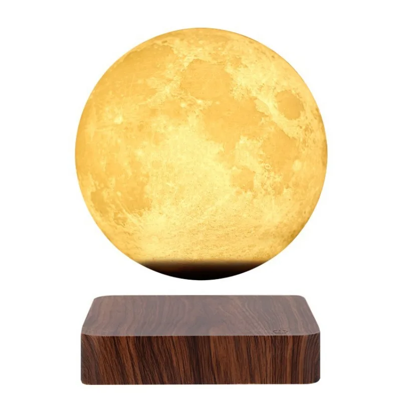 Maglev 14cm 6 inch moon lamp 3D printing moon lamp home decoration bedside lamp Zhaoqing source factory