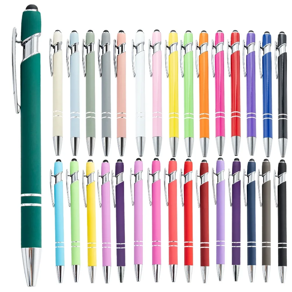 

3/5 шт. разноцветные высококачественные пресс-ручки, милые металлические шариковые ручки, емкостные сенсорные канцелярские принадлежности, школьные канцелярские товары