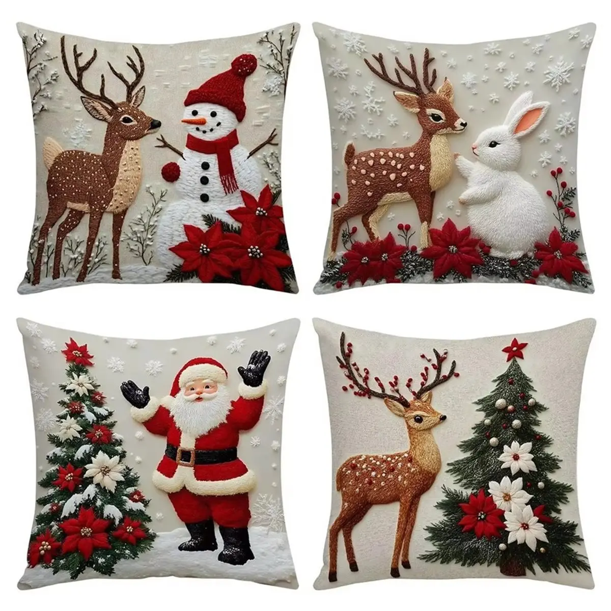 عيد الميلاد رمي وسادة يغطي الجلد ودية لينة المخدة الأريكة وسادة تغطي ل أريكة غرفة نوم غرفة المعيشة عطلة #4