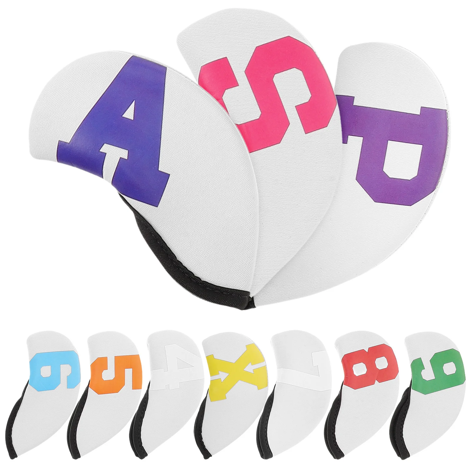 

10Pcs Golf Iron Covers Neoprene Durable Numbered Headcovers for Clubs Comprehensive Protection Portable Golf Gear