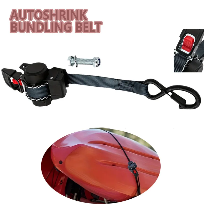 

Автоматически убирающиеся стяжные ремни с трещоткой, грузовые ремни с двойным крюком для мотоциклетного багажа, удобные для быстрой и надежной фиксации
