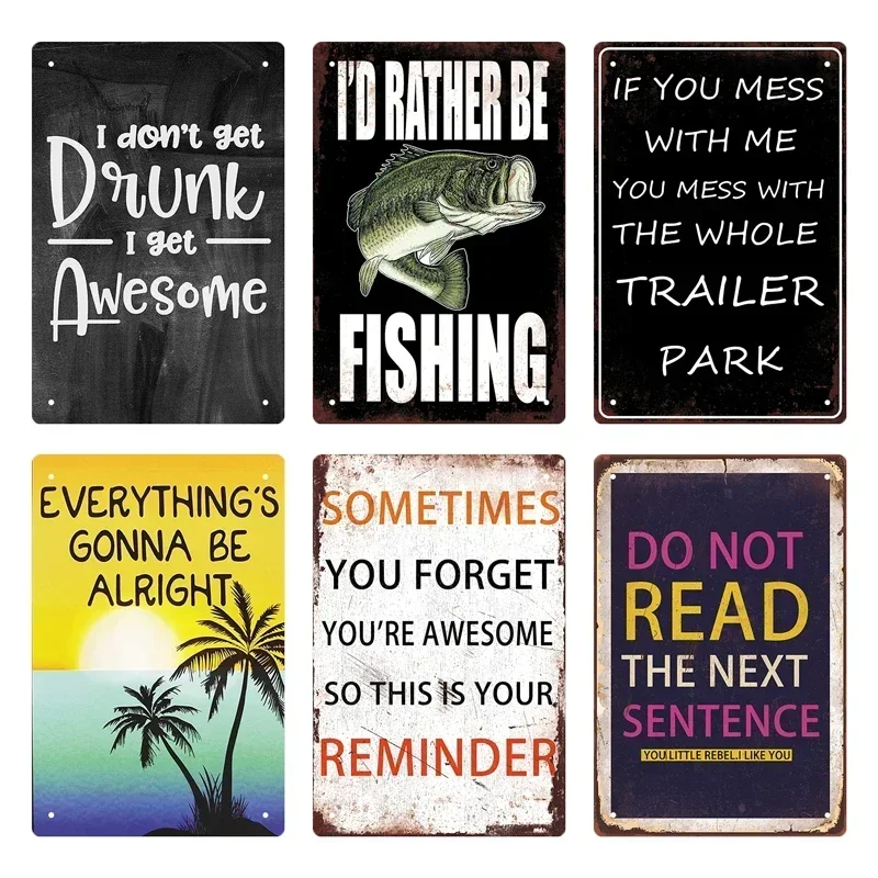 روح الدعابة رسالة معدنية خمر اللوحة الرجعية لوحة ملهمة إقتباس المرحاض تين تسجيل تحذير شعار المنزل مكتب بار 8X12 بوصة ديكور