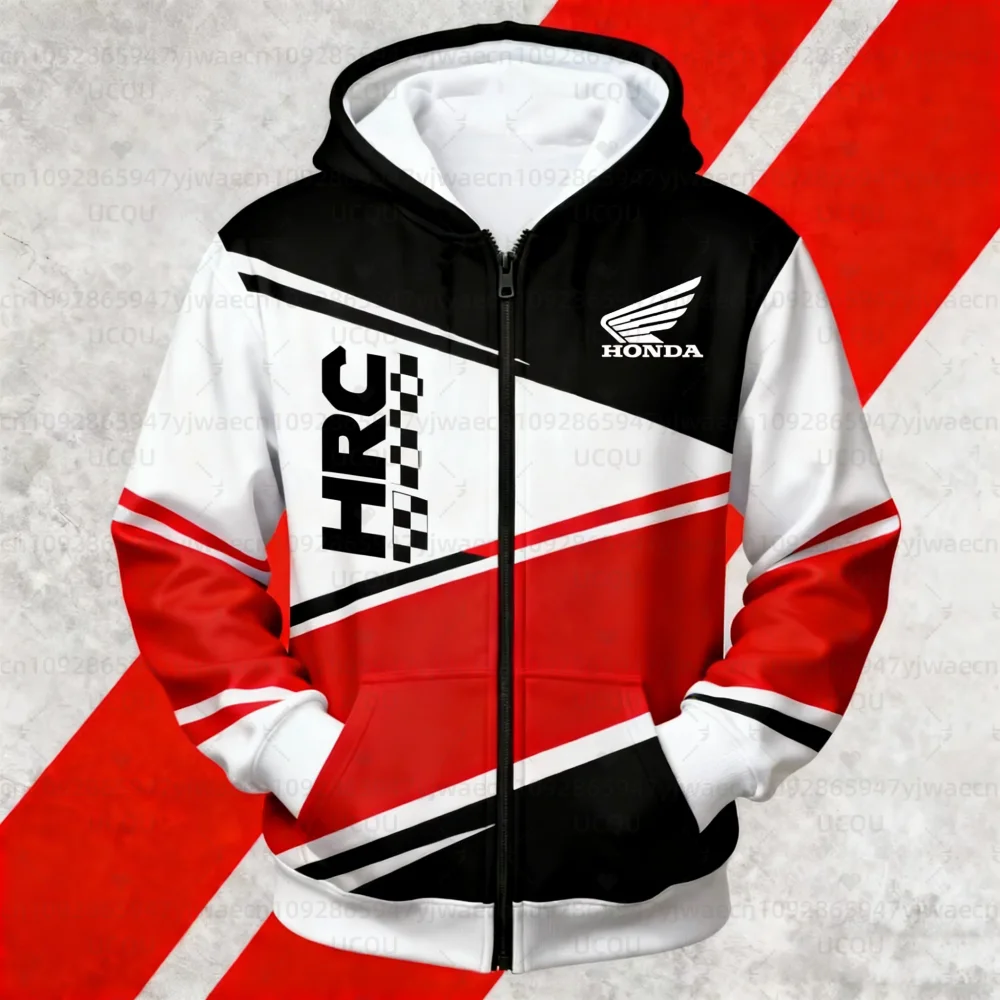 

Новая осенне-зимняя мужская черная толстовка Honda Motorcycle, модная женская толстовка, женский пуловер в уличном стиле