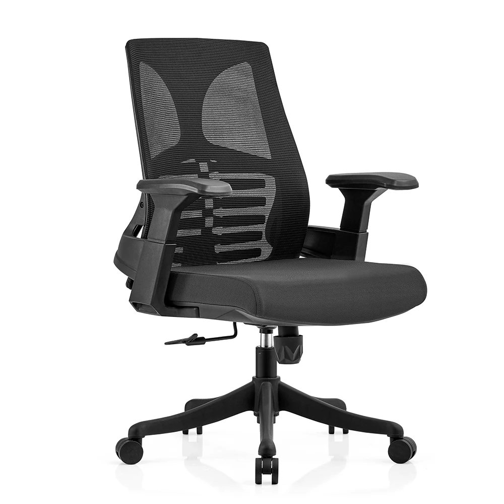 #￥Promotional High Quality Office Furniture Home Mesh Desk Full Mesh Fabric Swivel Office Chair Folding Mesh Chair