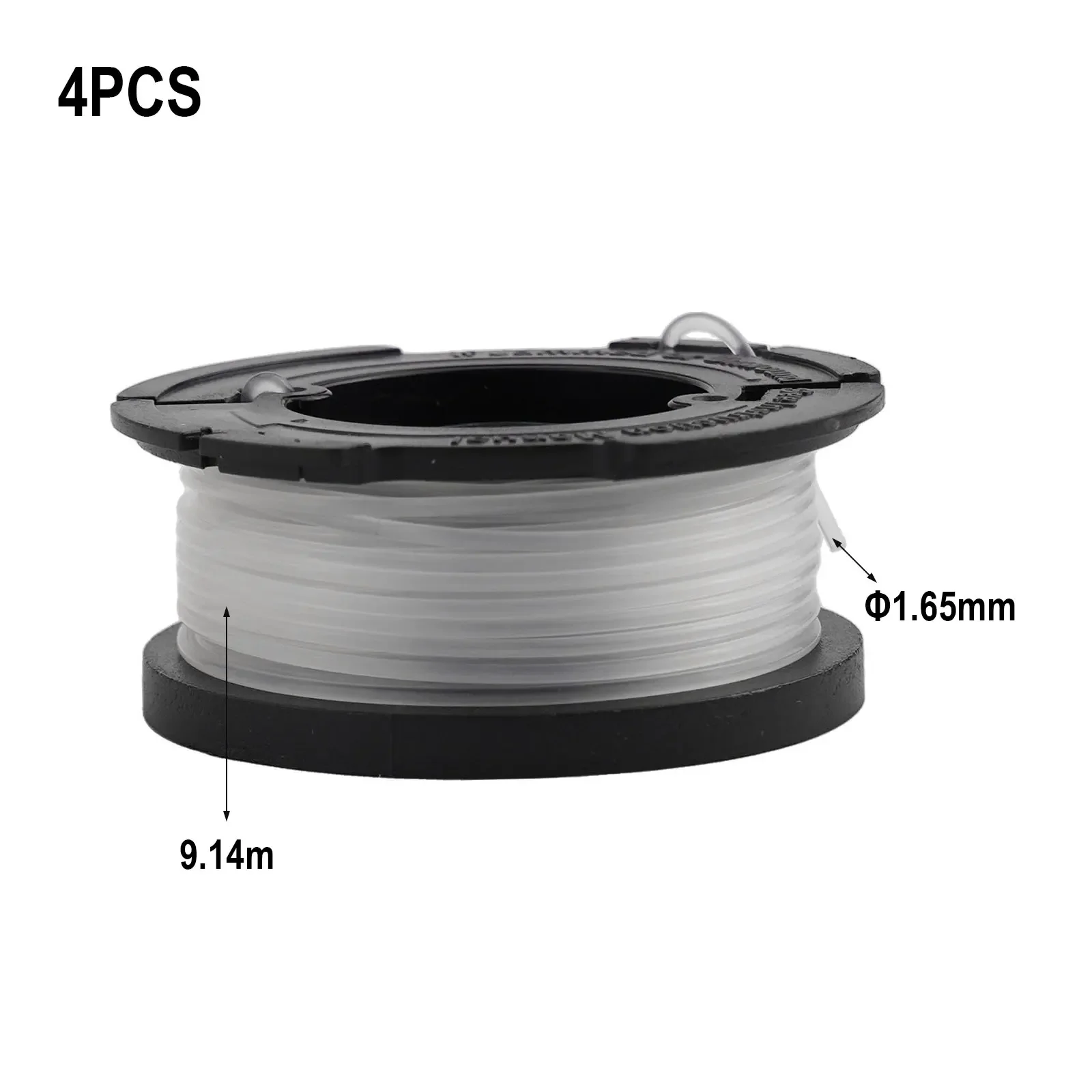 Premium Thread Spools and Coil Cap for Black and Decker Grass Trimmers 4 Spools with Spring for Grass Cutting Efficiency