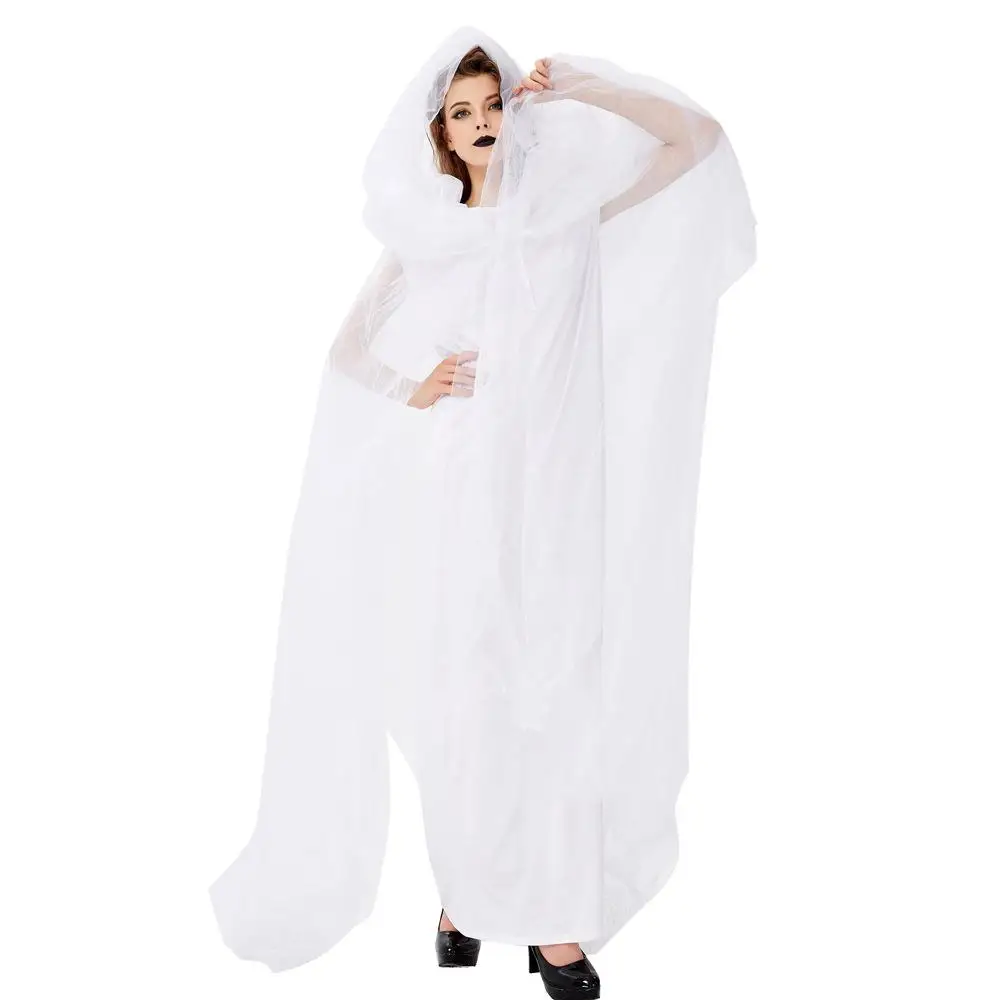 

White Bride Costume Mummy Bar Role Play Clothes Game Uniform Halloween Party Thriller Live Performance Gift for Women
