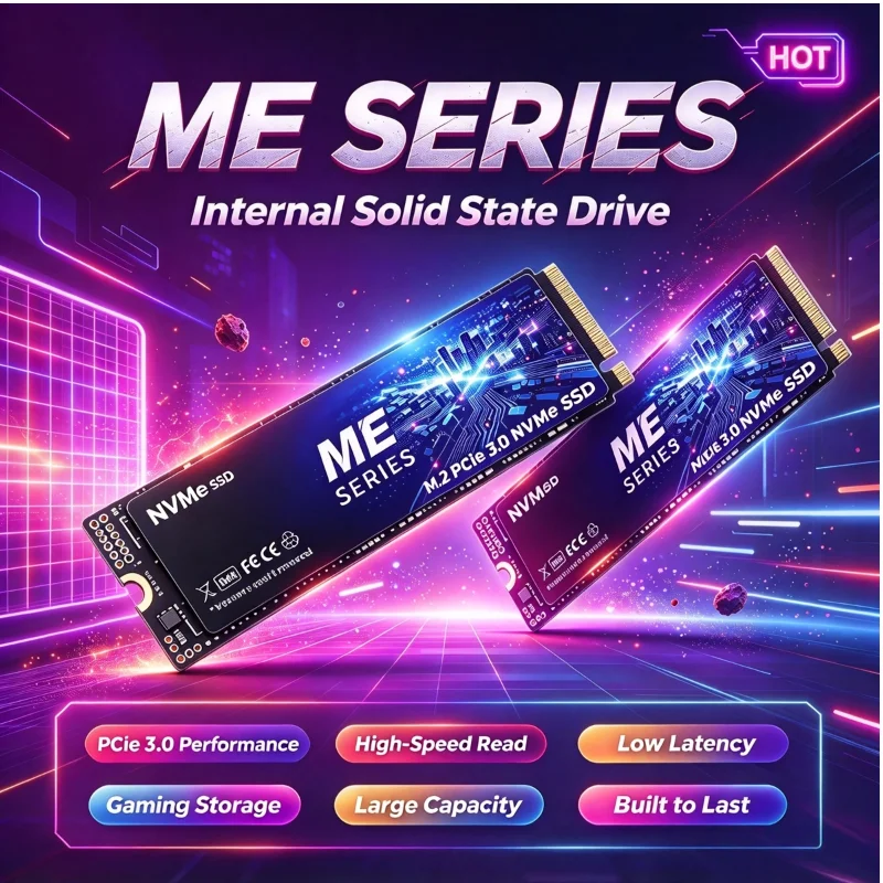 ME Series M2 NVMe SSD Internal Solid State Drive 2TB 4TB Hard Drive 2280 PCIe 3.0 For Laptop Desktop Game Office Storage Upgrade