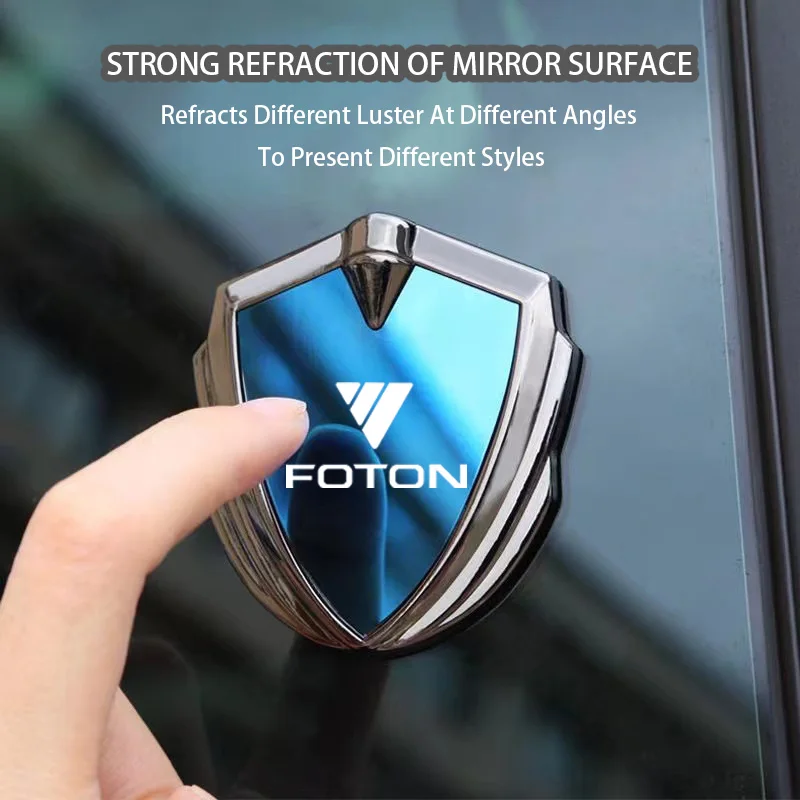 

For Foton Tunland G7 G9 E5 E3 Aumark S5 T3 C Sauvana View C S T Key Accessories Car Body Metal Shield 3D Emblem Sticker Badge