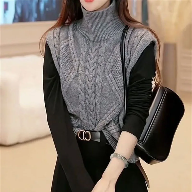 Herbst Weibliche Licht Luxus Pullover Weste Mantel Damen Einfarbig Stricken Pullover Tops Frauen Mode Pullover Gestrickte Weste