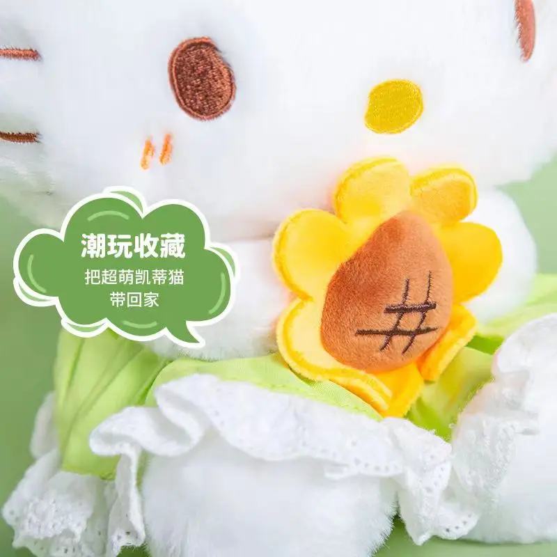 Anime Sanrio Hello Kitty Sunflower Series Stuffed Toys Cute Plush Toys Kawaii Dolls Plushies Birthday Gift For Kids Girlfriend