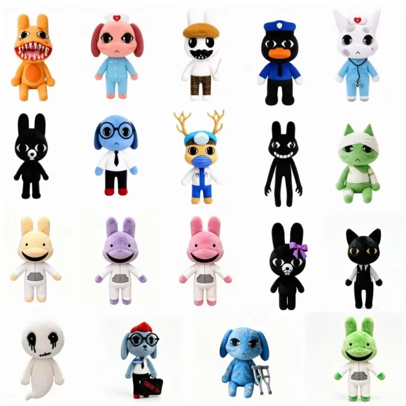 Multiple Styles Hospital Plush Doll Horror Game Monster Character Soft Stuffed Toy Kids Surprise Collectible Gift