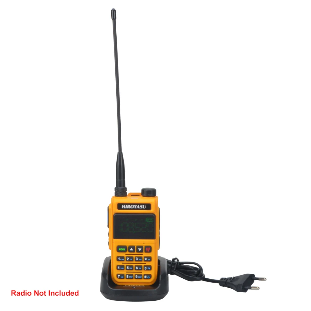 HIROYASU-walkie-talkie UV-5118 Air Band Ham, cargador de escritorio, CA 100-240V