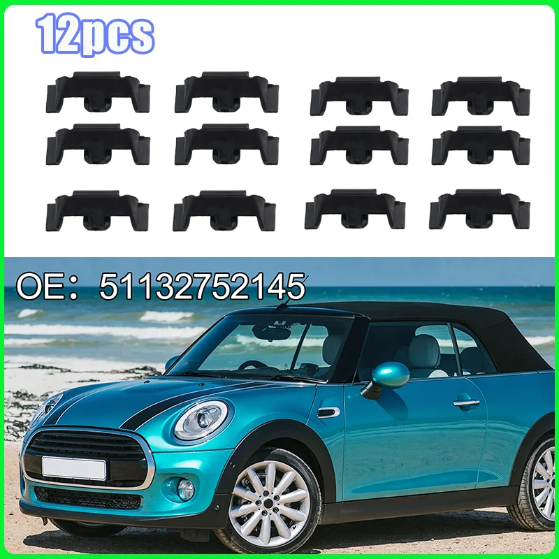 12Pcs 51132752145 Headlight Bezel Holding Mounting Clip Fit For Mini Co-oper R55 R57 R56 R58 R59 R60 R61 F55 2007-2018 2752145