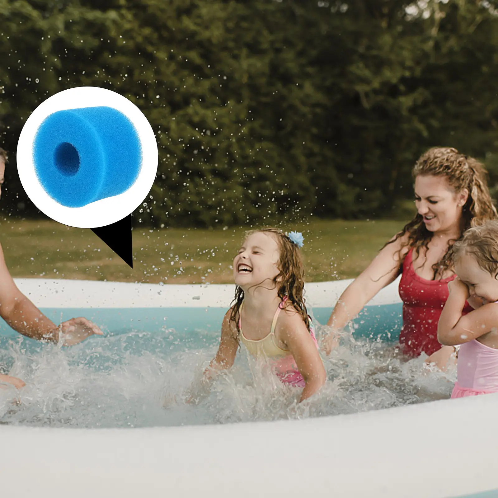 Indoor Pool Filter Sponge Breathable Replacement Filtering Sponge High-Density Flexible Strainer Tool for Swimming Pool Sink