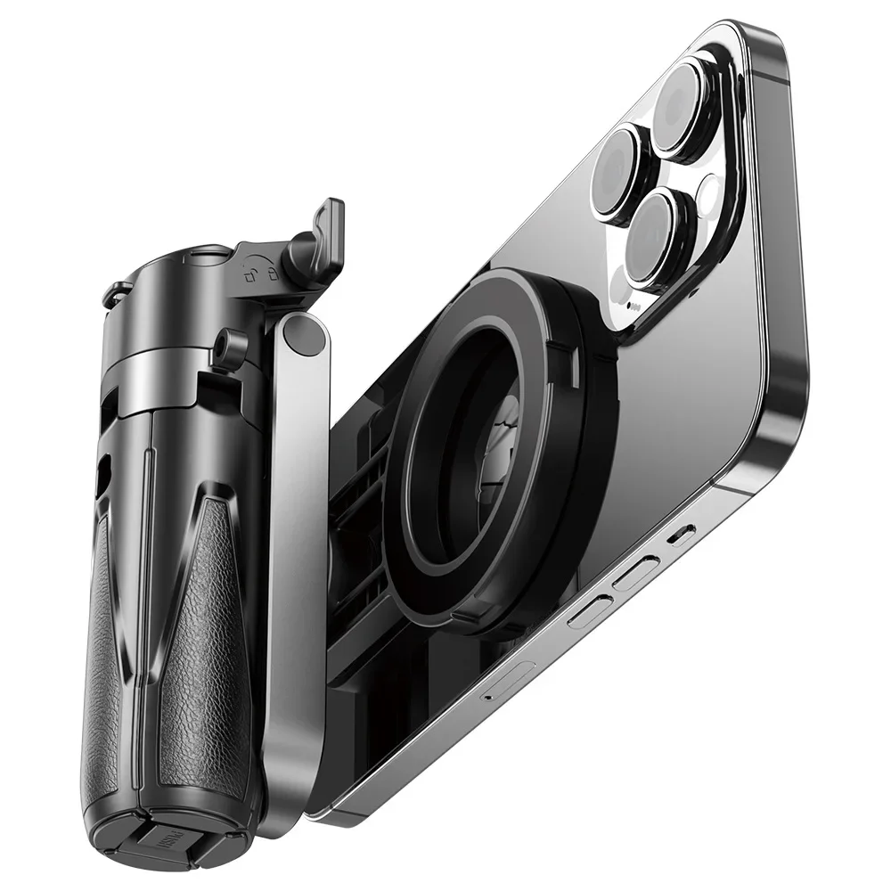 Pocket Mini Bluetooth Magnetic Mag Safe Selfie Stick Telescopic Tripod Stand Holder for IPhone 16 Android Magsafe Travel Monopod