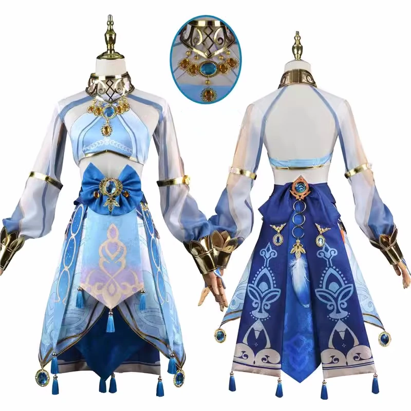 

Game Genshin Impact Nilou Cosplay Costume Anime Women Sexy Top Skirts Costume Nilou Halloween Comic-con Party Suit 2024 Stock