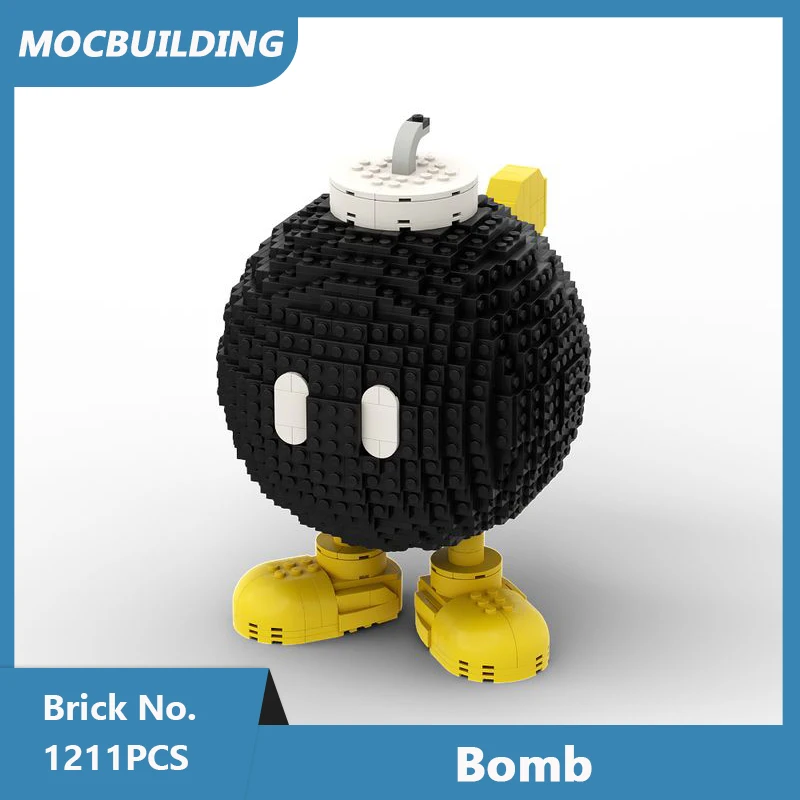 MOC Building Blocks Bomb Round Shape Model DIY Assembled Bricks Creative Educational Collection Xmas Toys Display Gifts 1211PCS