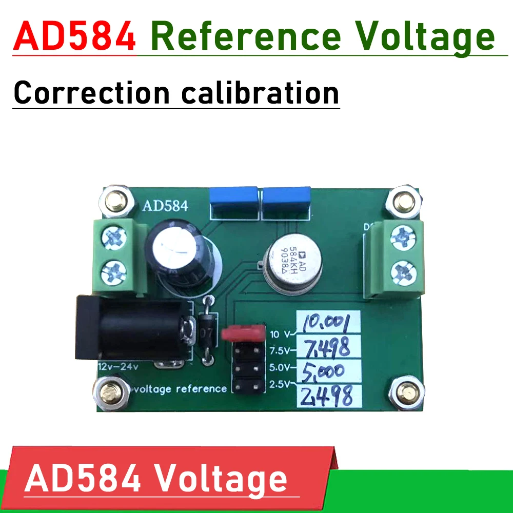 Imagem -02 - Dykb Ad584 Fonte de Tensão de Referência 10v Calibração Resistor Capacitor Placa para Multímetro Filtro de Tensão