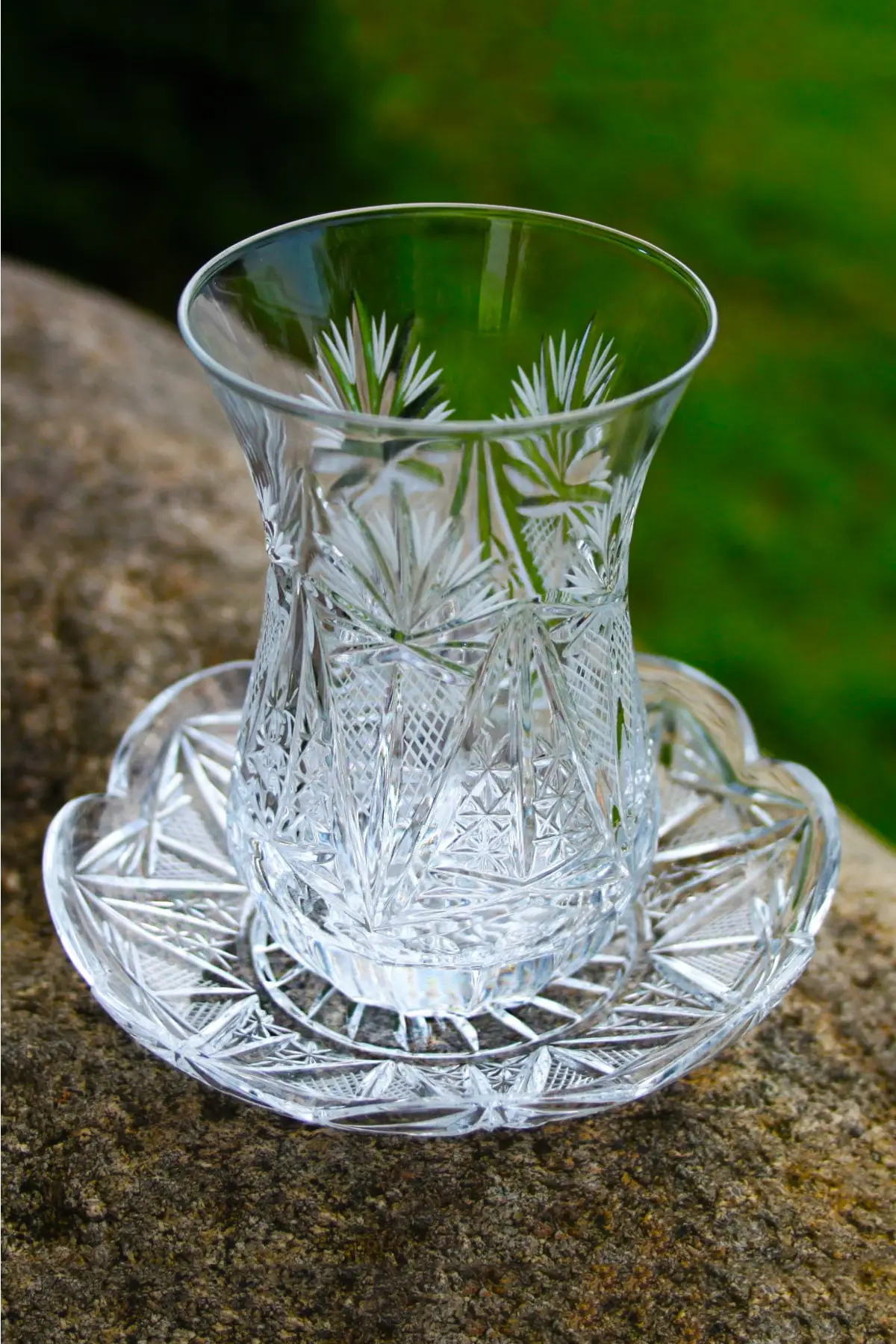 DOLBOVI And Decor Custom Cut Hand Işçiliği Tea Takımı English Tea Glass Cup