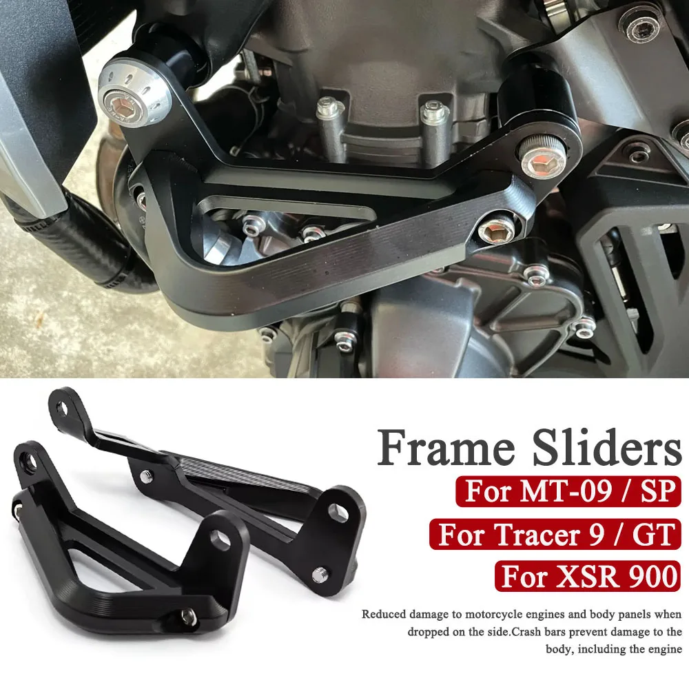 

For Yamaha XSR 900 MT-09 SP Tracer 9 GT 2021-2025 Motorcycle Falling Protection Frame Slider Fairing Guard Crash Pad Protector