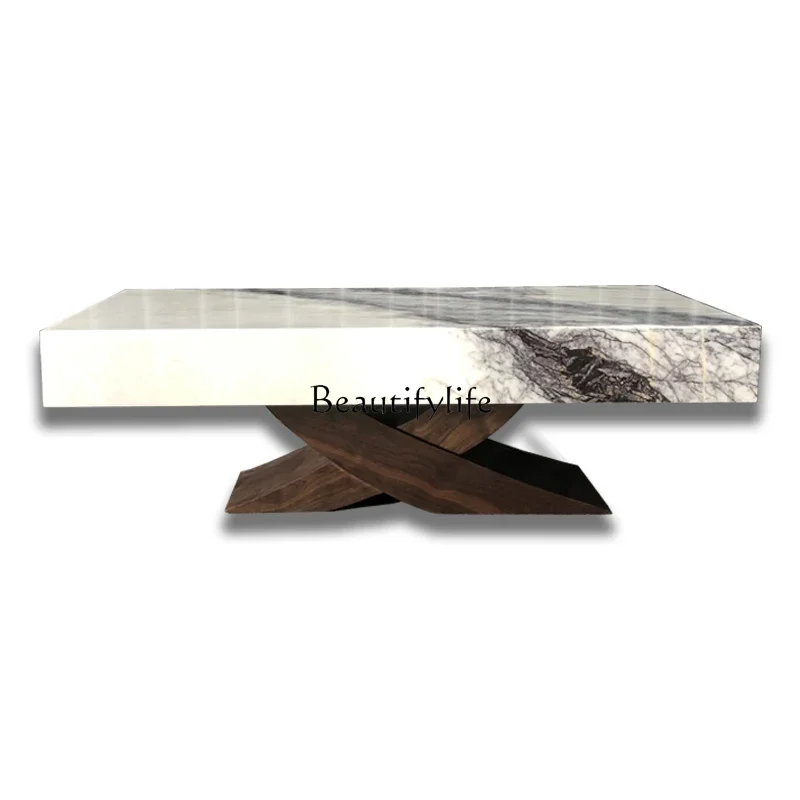 

FG11-*Natural marble coffee table TV cabinet can be combined with very simple modern furniture
