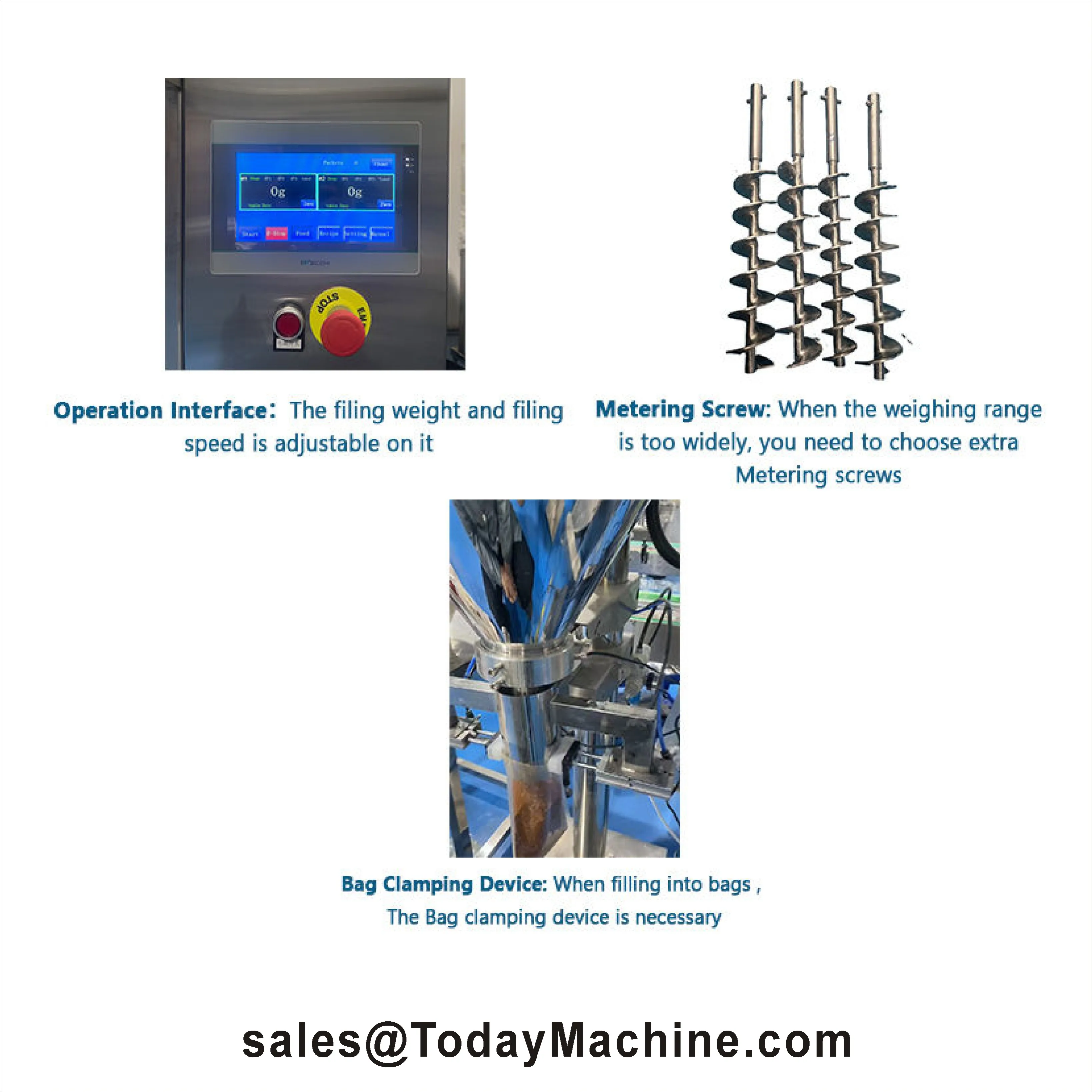 عالية الجودة بالجملة منضدية العمودي البروتين الفلفل الحار التوابل الفول مسحوق القهوة موزع اوجير وزن المسمار ماكينة حشو #1