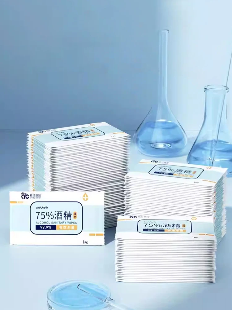 100pcs Individually Wrapped Hand & Mouth Wipes for Babies Alcohol-Free Hypoallergenic Gravida Travel Pack