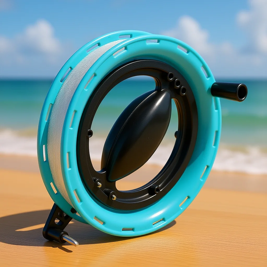 Avvolgitore per ruota portatile con bobina da 100 m per aquiloni da esterno che volano liscio inverso cavo leggero per bambini principianti accessori per aquiloni