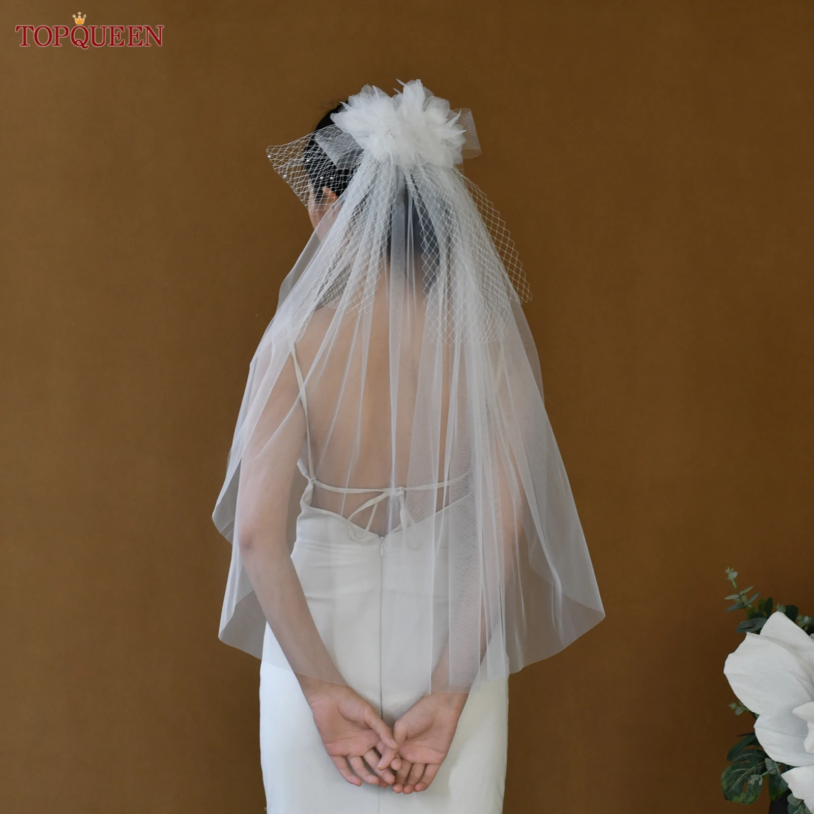 

TOPQUEEN милый вальс с бантом, сетчатая расческа, свадебная повязка на голову, свадебные аксессуары, женская вечеринка по случаю дня рождения M167