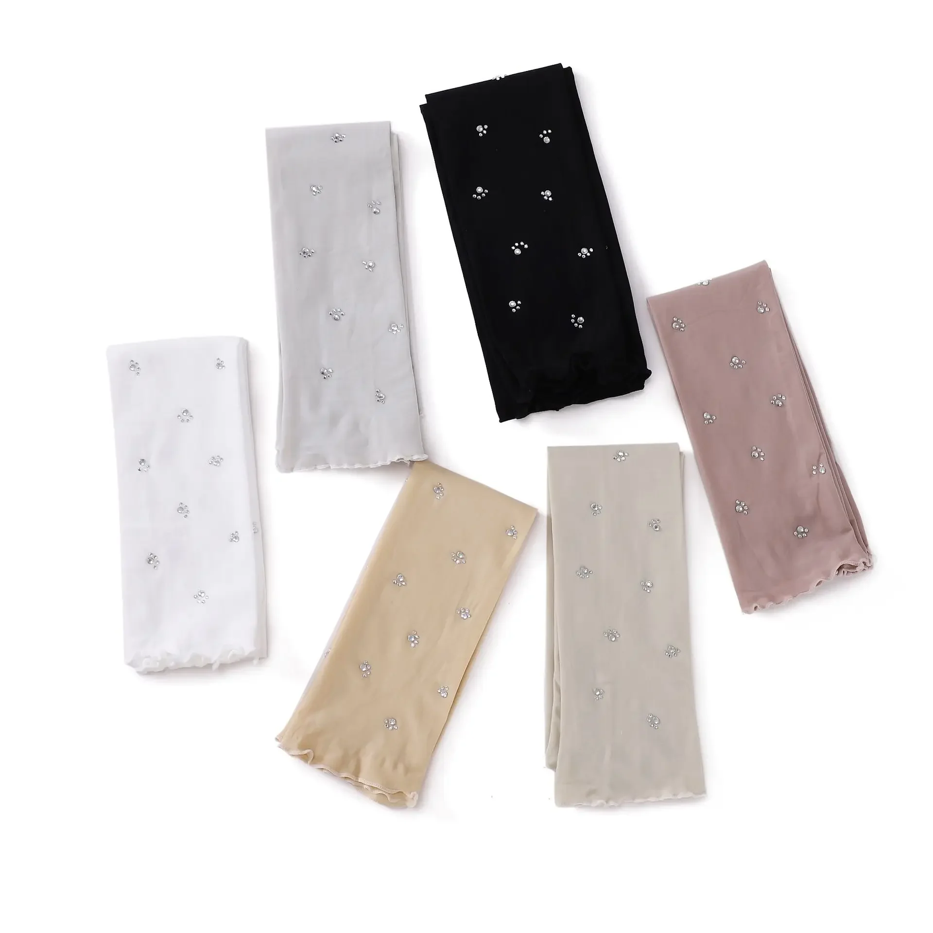 1Pair Arm Sleeves for Women Diamonds Ruffles Arm Cover Oversleeve Detachable Sleeve Cuffs Lace Cuffs UV Protection Fake Sleeve