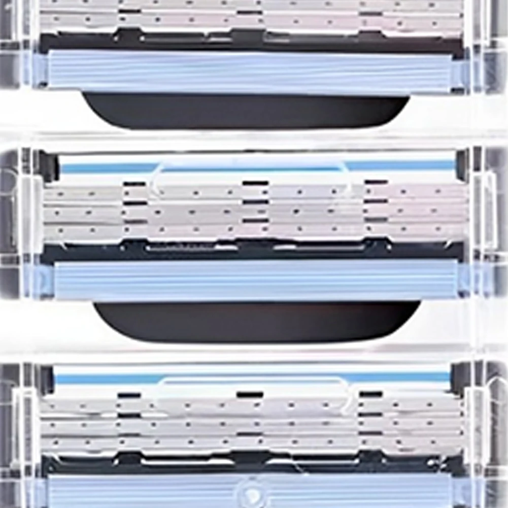 질레트 마하 3 수동 남성용 클래식 면도날, 스테인레스 스틸 블레이드, 날카로운 3 레이어, 빈티지 물 세척 면도기, 40-8 개
