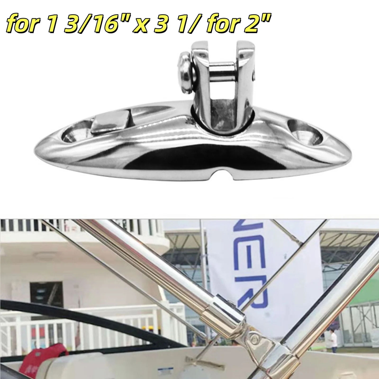 T316 Stainless Steel Quick Release Deck Hinge Mount For Bimini Top Marine Boat Hardware Tools Boat Top Deck Hinge Marine Hardwar
