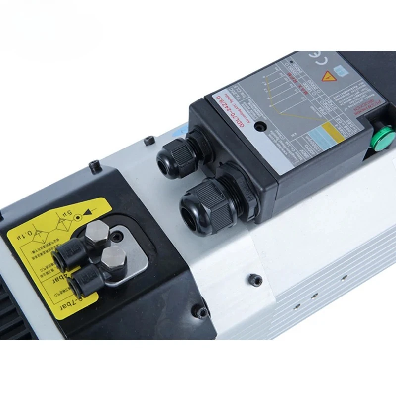 ATC 9KW 380V 24000 RPM 12000 RPM ISO30 luchtgekoelde spilmotor met VFD