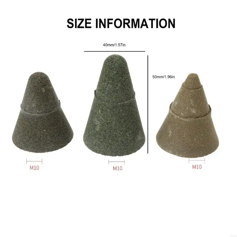 3pcs thread diamond beveling chamfer bit cone cone serve posting well stlish for porcelain phils cutter crutming